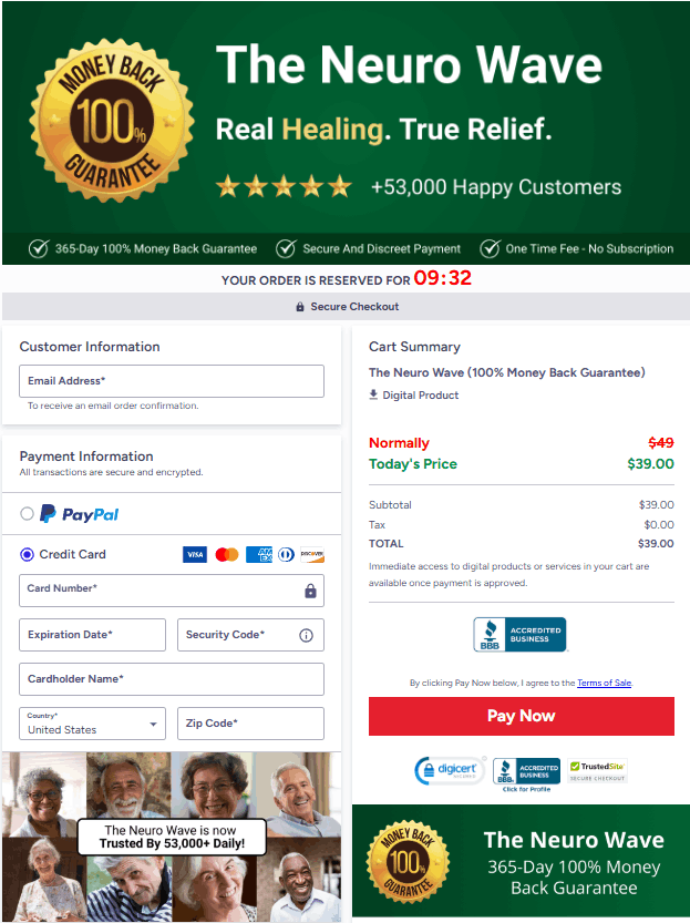 What happens after I click the Buy Now button – The Neuro Wave official purchase process explained for neuropathy relief customers